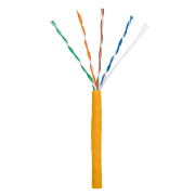 Кабель UTP 4PR 24AWG CAT5e Netlan, LSZH, оранжевый, 305 м - 