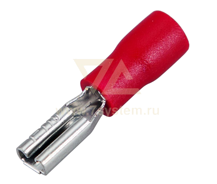 Клемма изолированная плоская (гнездо) VF1.25-110(8) Rexant, 100 шт/упак