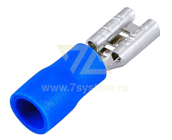 Клемма изолированная плоская (гнездо) VF2-187(8) Rexant, 100 шт/упак