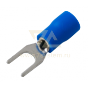 Наконечник изолированный вилочный VS2-4 Rexant, 100 шт/упак - 