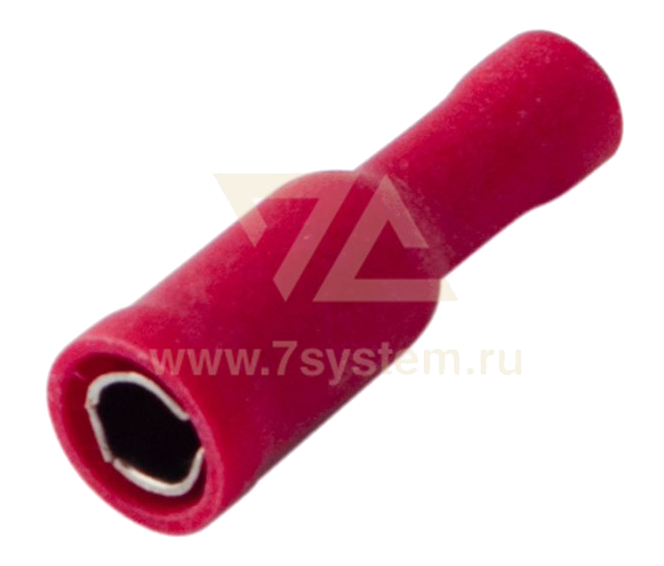 Разъем изолированный круглый (гнездо) VF1.25-156A Rexant, 100 шт/упак