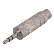 Переходник TRS(штекер) 3.5 мм - TRS(гнездо) 6.3 мм Rexant - 