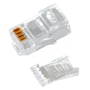 Разъем RJ45 8P8C со вставкой CAT6 Rexant, 50 шт/упак - 