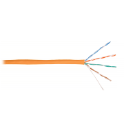 Кабель UTP 4PR 24AWG CAT5e Nikolan, LSZH, оранжевый, 305 м - 