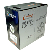 Кабель UTP 2PR 24AWG CAT5e RIPO, CCA, 305 м - 