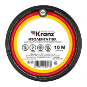 Изолента ПВХ 15 мм x 10 м KRANZ, черная - 