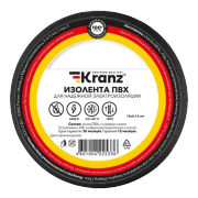 Изолента ПВХ 15 мм x 25 м KRANZ, черная - 