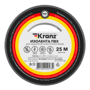 Изолента ПВХ 15 мм x 25 м KRANZ, серая - 