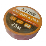 Изолента ПВХ 19 мм x 25 м X-Line, красная - 