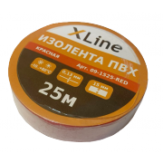 Изолента ПВХ 15 мм x 25 м X-Line, красная - 