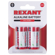 Элемент питания алкалиновый С/LR14 Rexant, 2 шт/упак