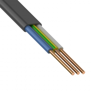 Кабель силовой ВВГПнг(а)-LS 3 x 1.5 мм ГОСТ, черный, 100 м