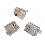 Разъем телефонный 6P6C X-Line, 100 шт/упак - 