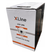 Кабель UTP 2PR 24AWG CAT5e X-Line, CCA, 305 м - 