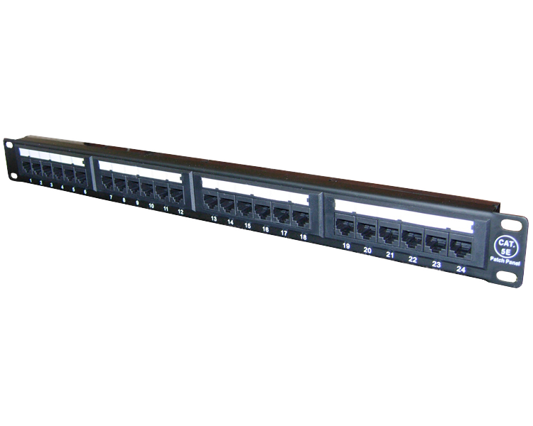 Патч-Панель 19'' Rexant, 24 гнезда RJ-45,  CAT5e