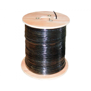 Кабель UTP 4PR 24AWG CAT5e Rexant, с тросом, наружный, 305 м - 