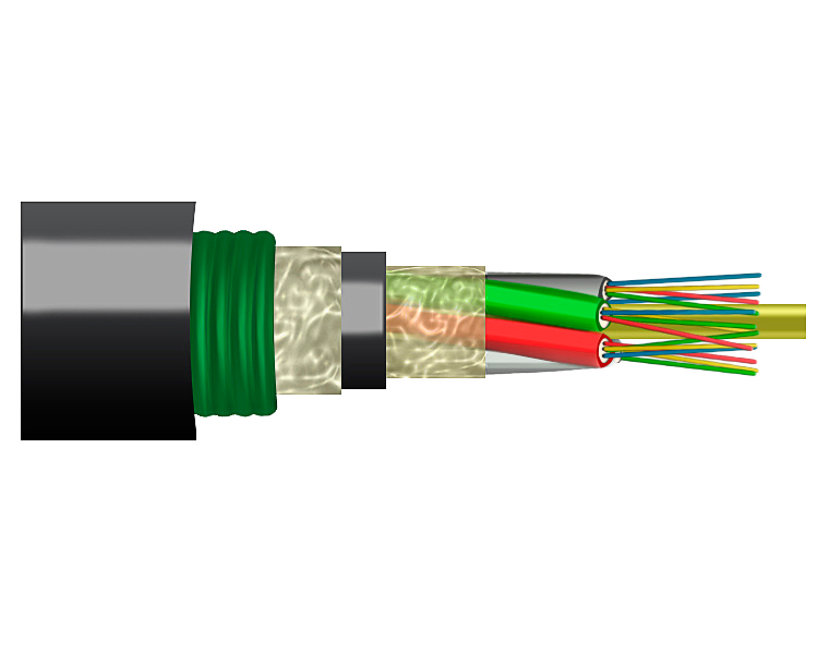 Кабель оптический ОКЗ-НСАО-3/1(2, 0)Сп-24-1.5кН Трансвок