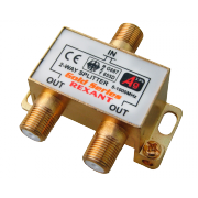 Делитель на 2 в упаковке 2-WAY Splitter Gold (+ 3 F-разъема) Rexant