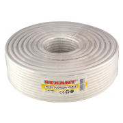 Кабель RG-6U Cu 48 Rexant, белый, 100 м - 