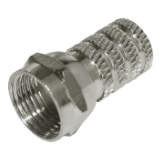 Разъем F(штекер) резьбовой на RG6 Rexant, 100 шт/упак - 