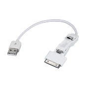 USB устройство с 3 разъемами для Nokia/Samsung/ Sony/HTC/iPod/iPhone - 